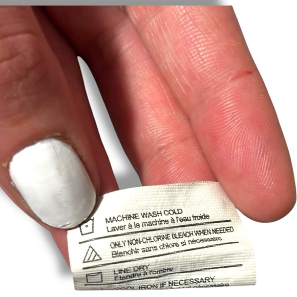 Vince White Pinstripe High Neck Button Down Side Slits Sleeveless Blouse/Tunic - Picture 12 of 16